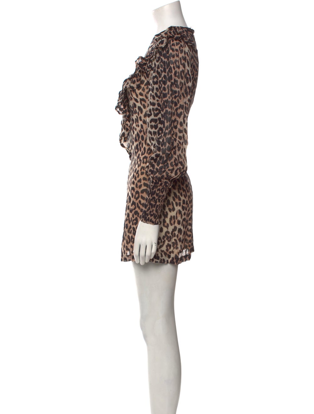 Ganni Animal Print Mini Dress w/ Tags - image 2