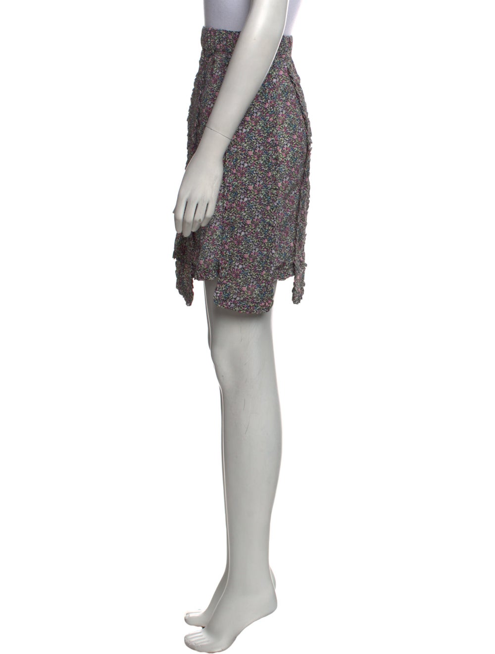 Ganni Floral Print Mini Skirt - image 2