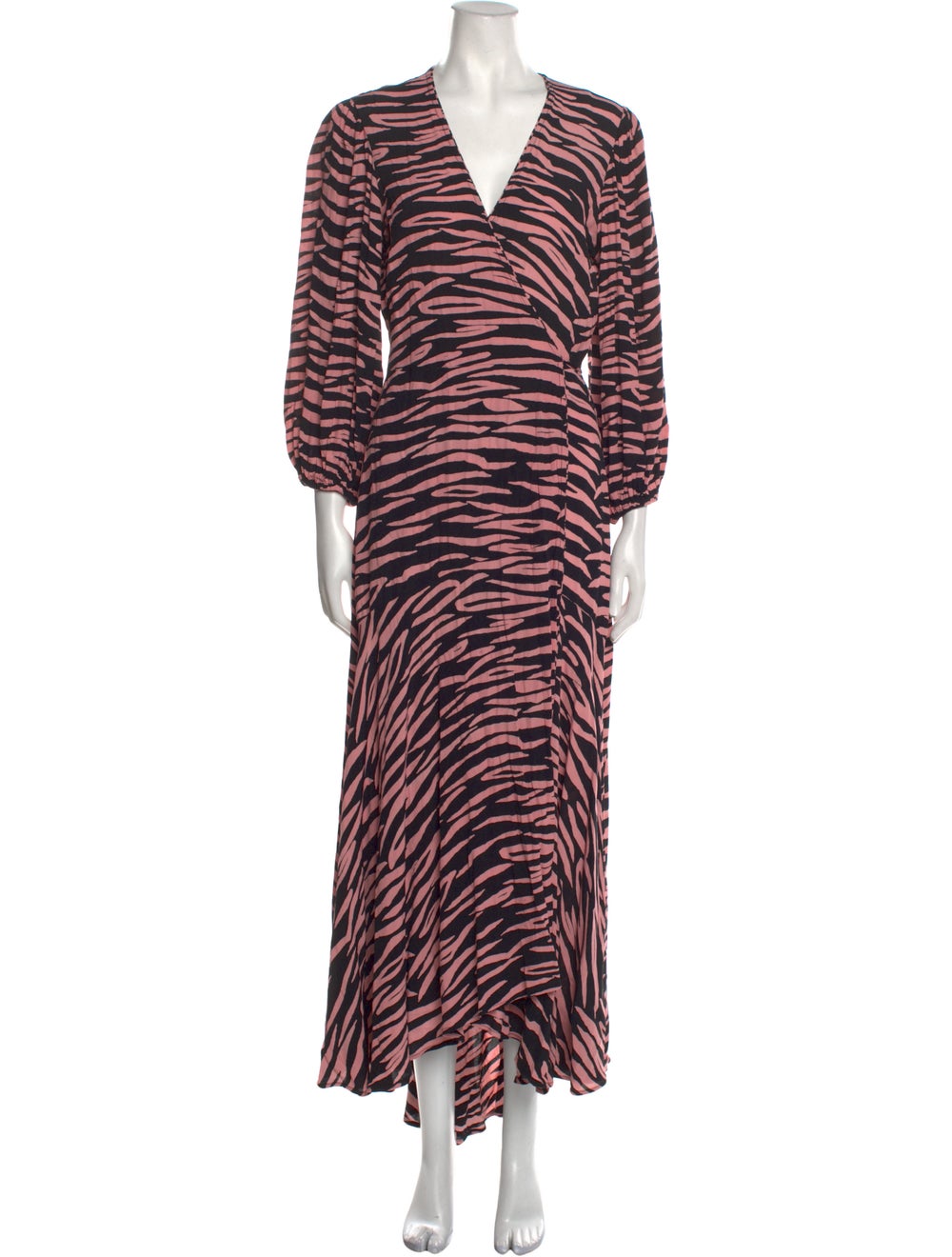 Ganni Animal Print Long Dress - image 1