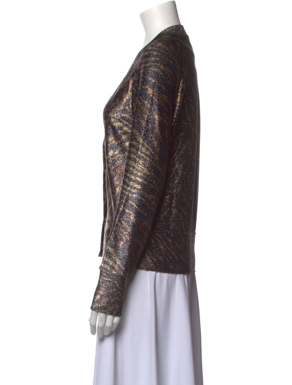 Ganni Printed V-Neck Sweater - image 2