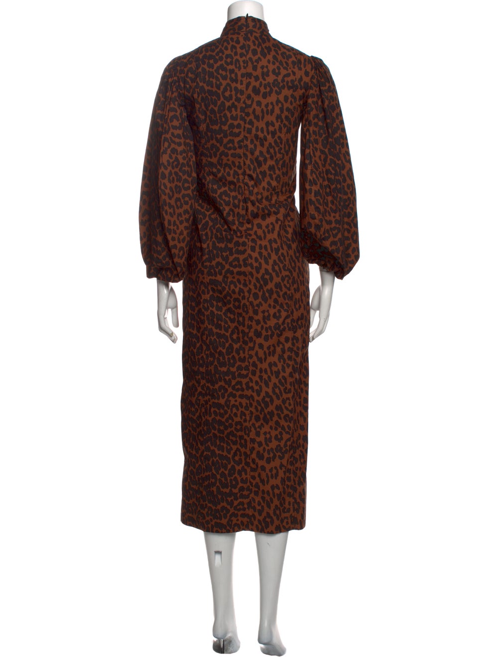 Ganni Animal Print Long Dress - image 3