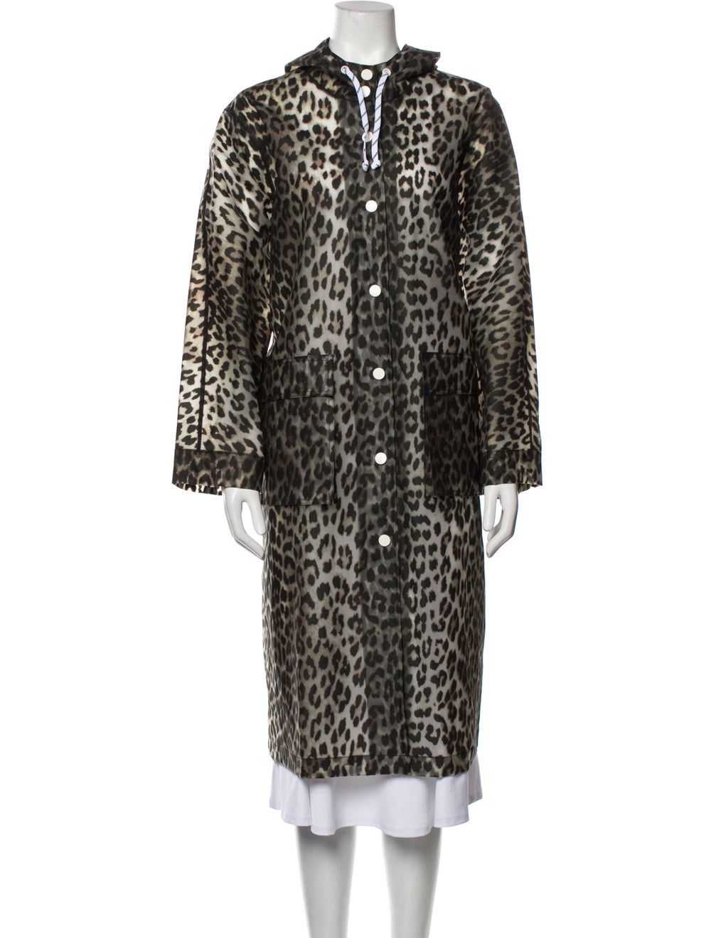 Ganni Animal Print Parka - image 1