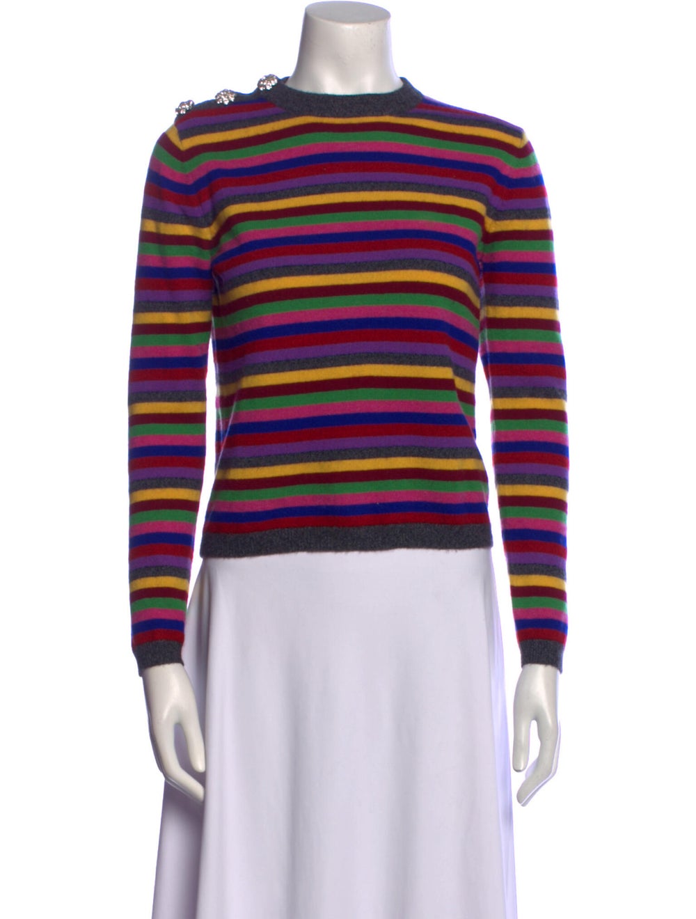 Ganni Cashmere Striped Sweater - image 1