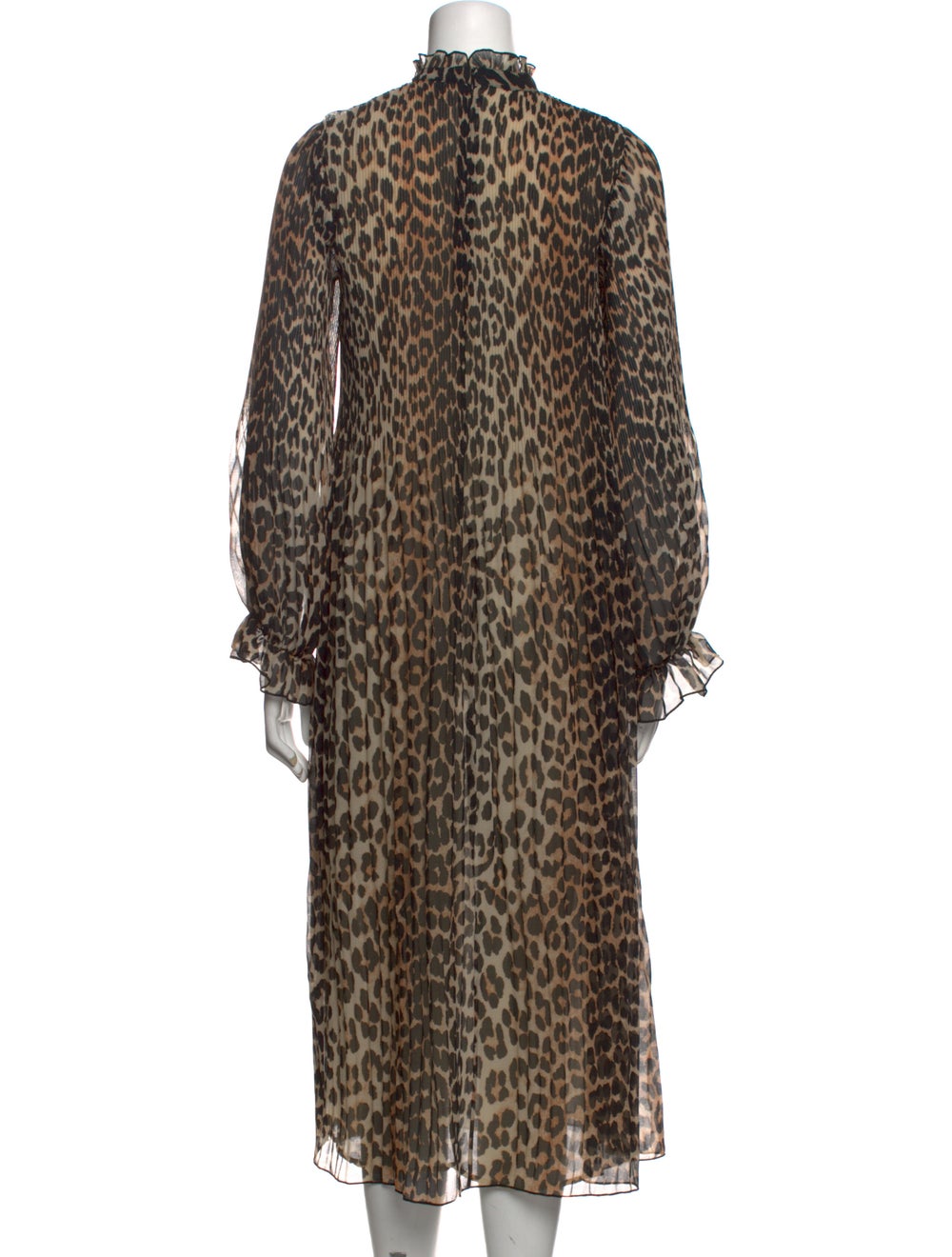 Ganni Animal Print Long Dress - image 3