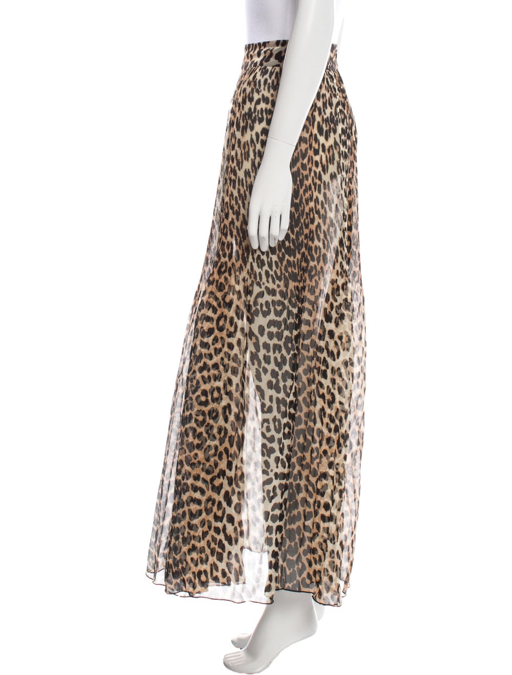 Ganni Animal Print Long Skirt - image 2