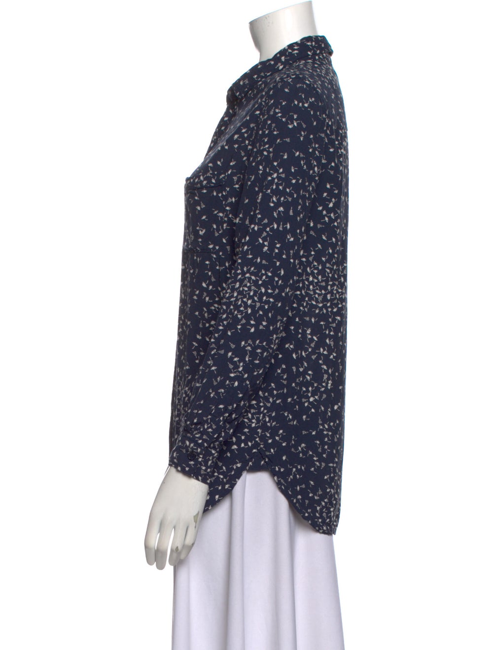 Ganni Printed Long Sleeve Button-Up Top - image 2