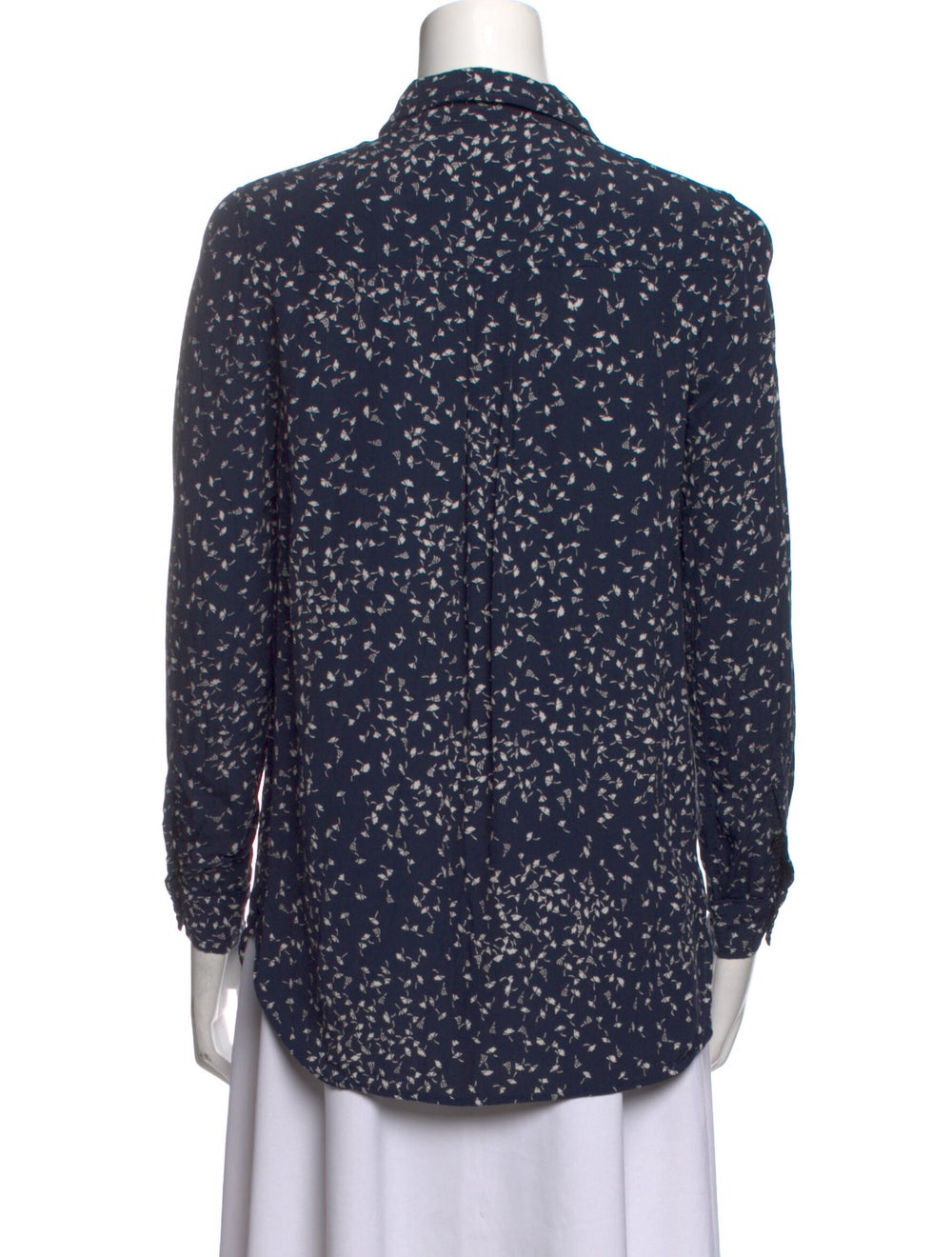 Ganni Printed Long Sleeve Button-Up Top - image 3