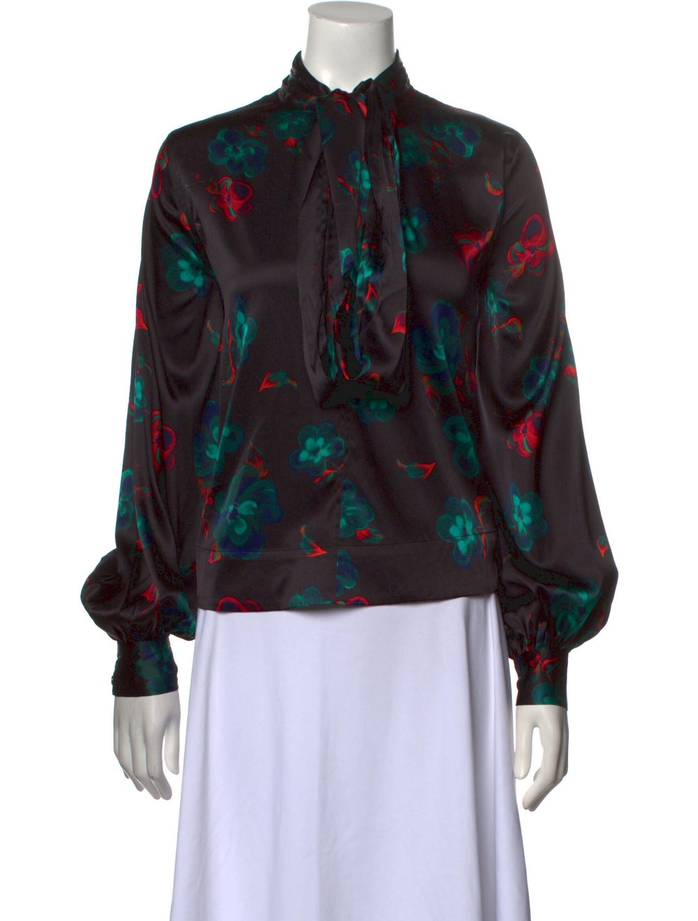 Ganni Silk Printed Blouse - image 1