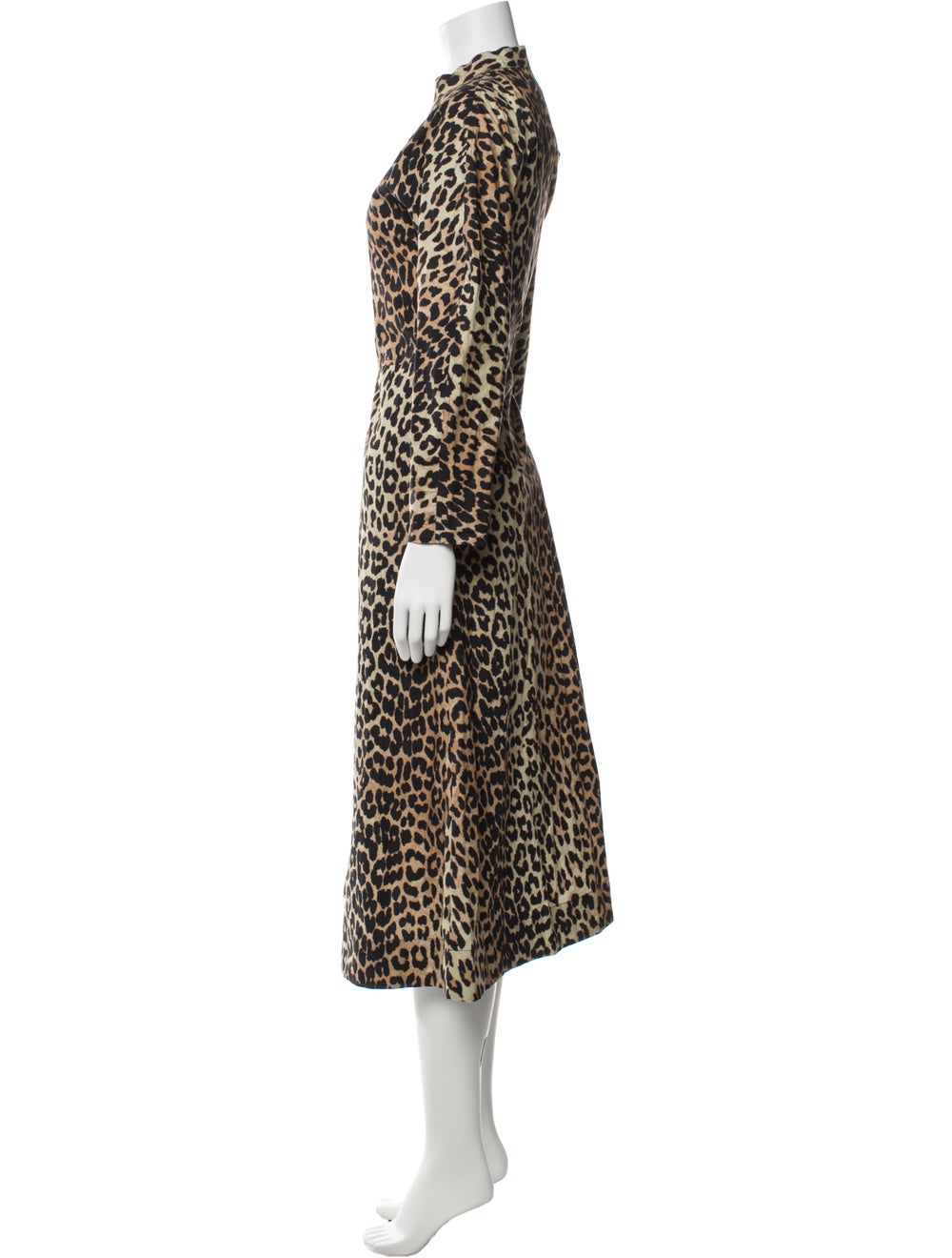 Ganni Animal Print Long Dress - image 2