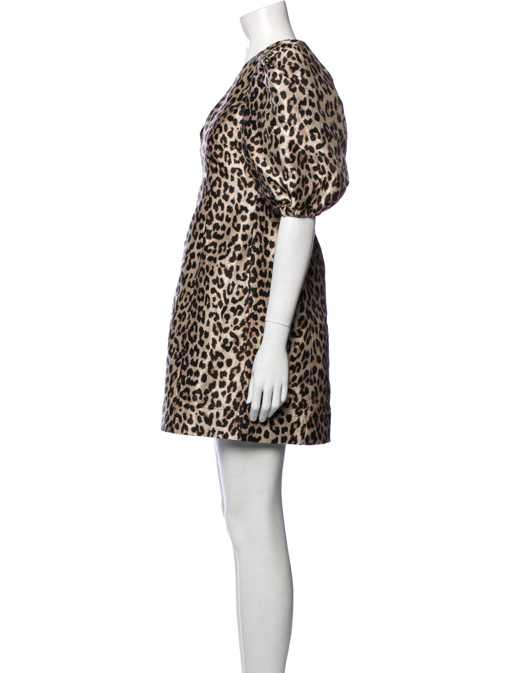 Ganni Animal Print Mini Dress - image 2