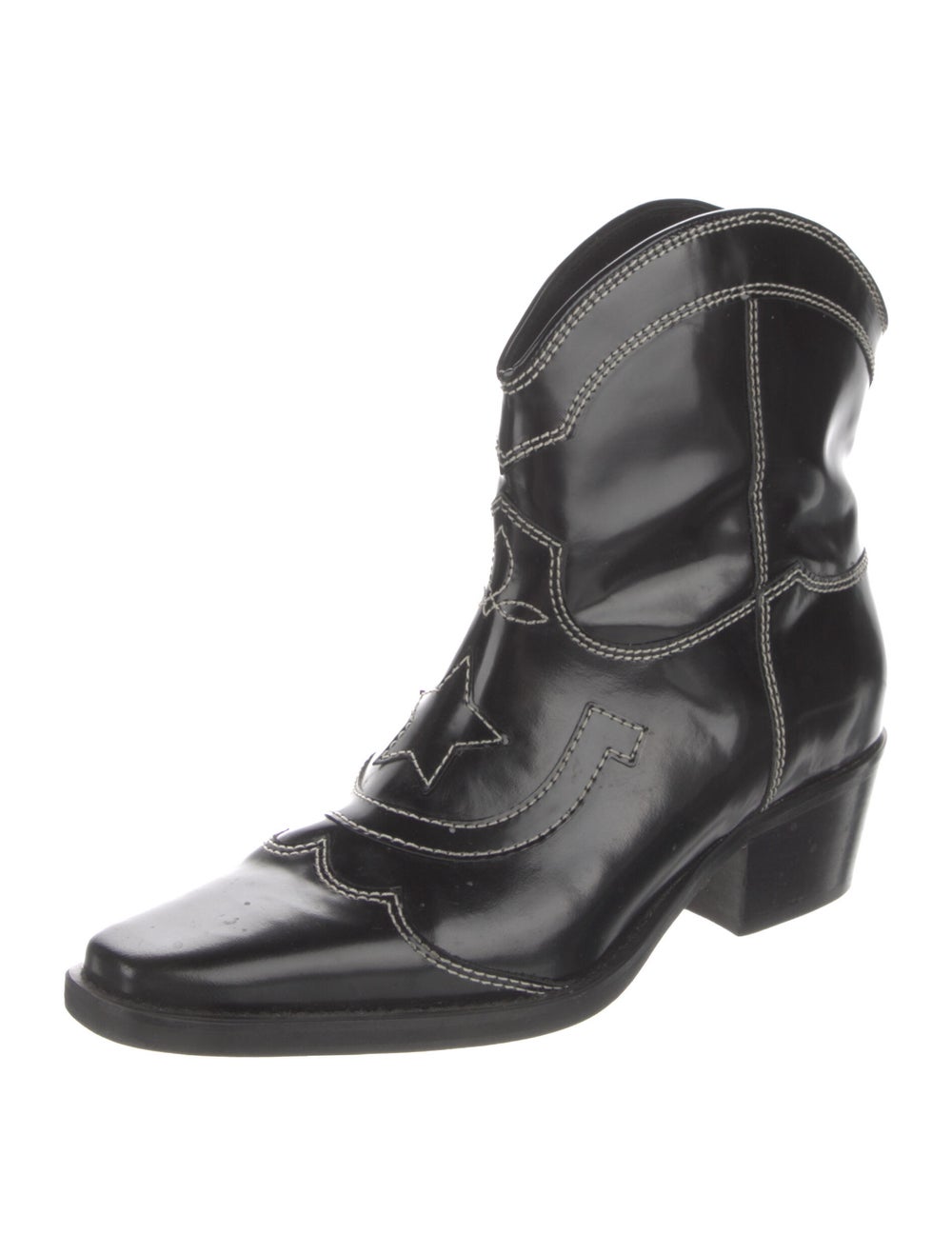 Ganni Leather Western Boots - image 2
