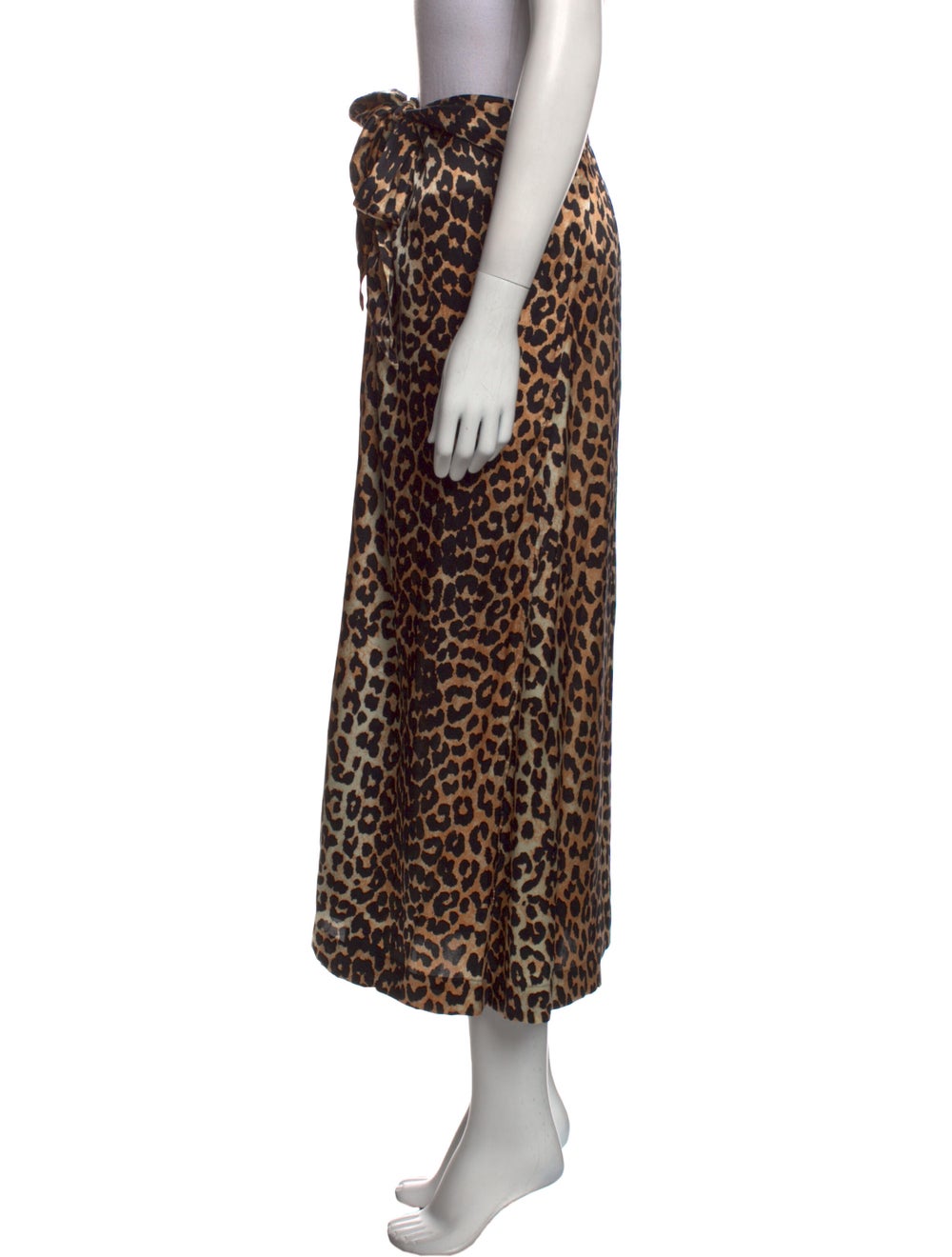 Ganni Silk Midi Length Skirt - image 2