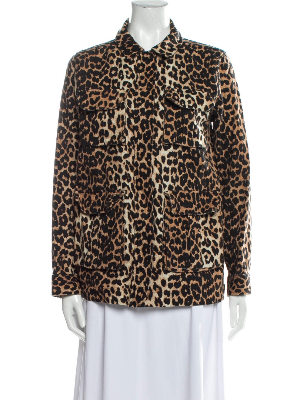 Ganni Animal Print Coat - image 1