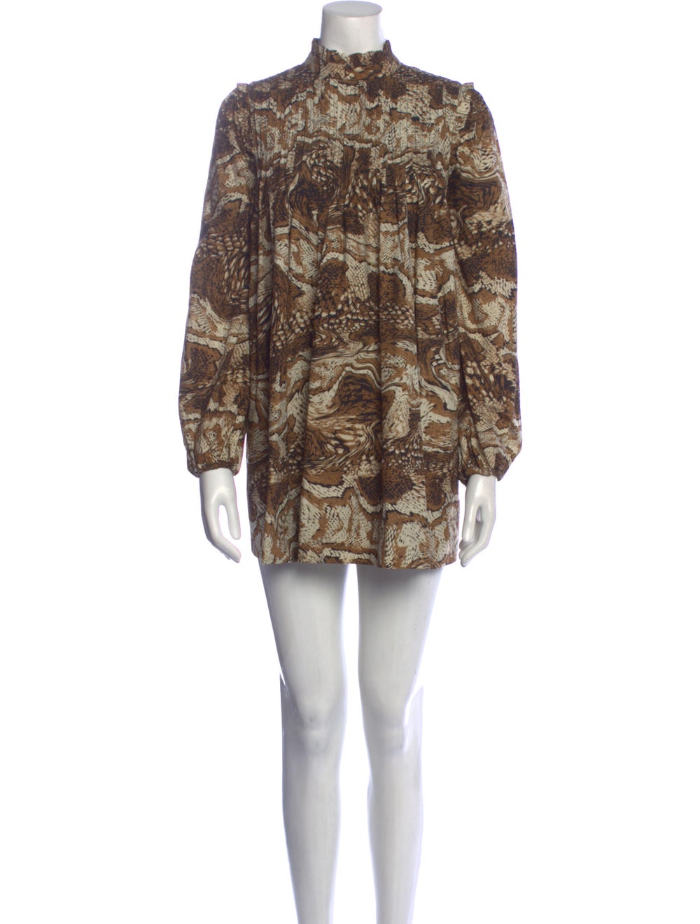 Ganni Printed Mini Dress - image 1