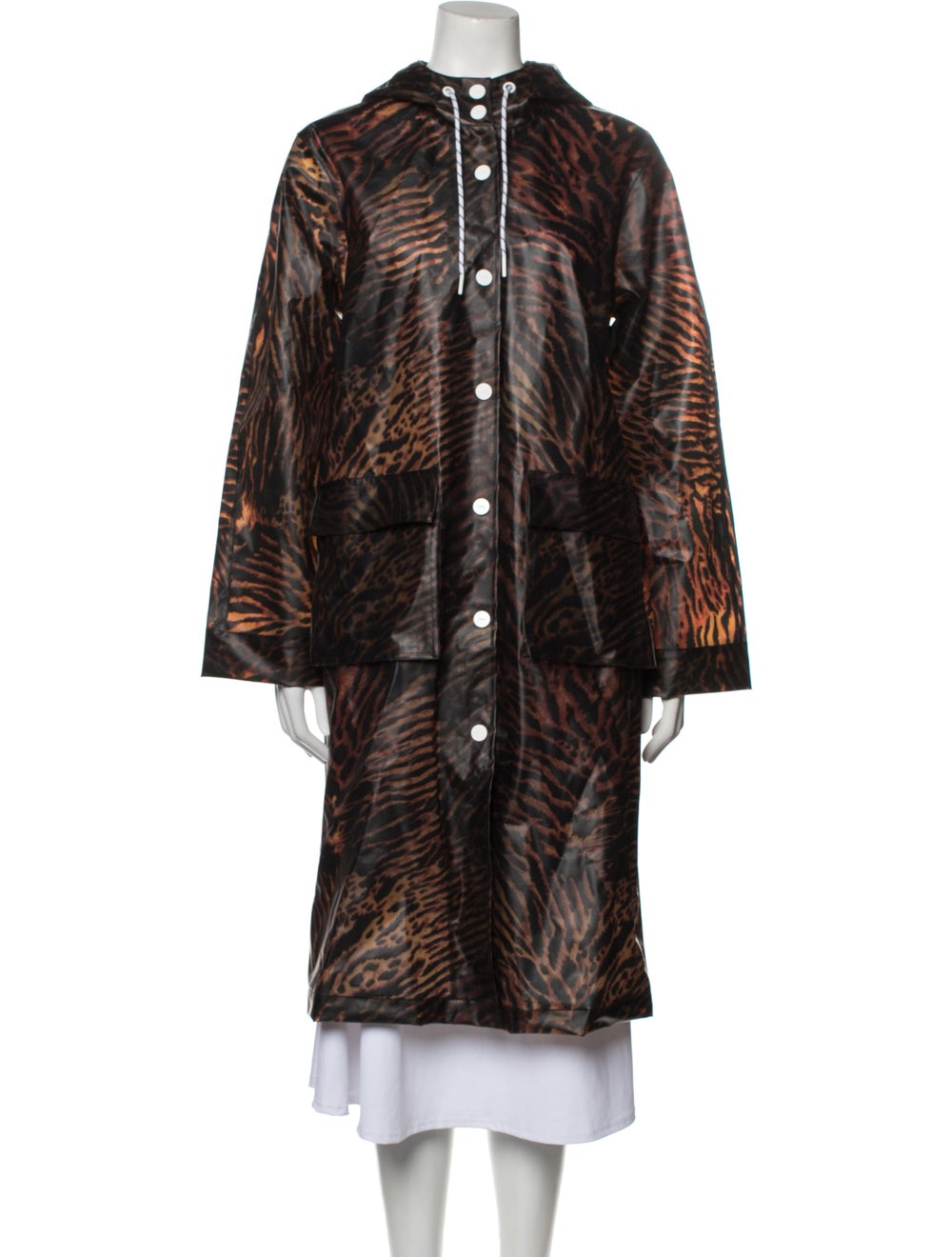 Ganni Animal Print Parka - image 1