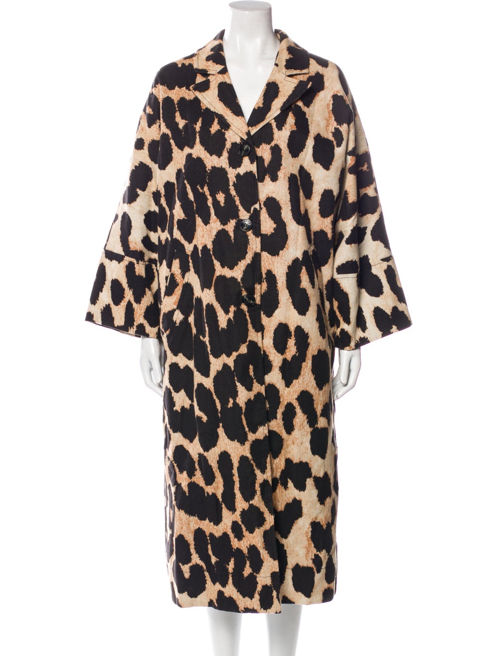 Ganni Animal Print Coat - image 1