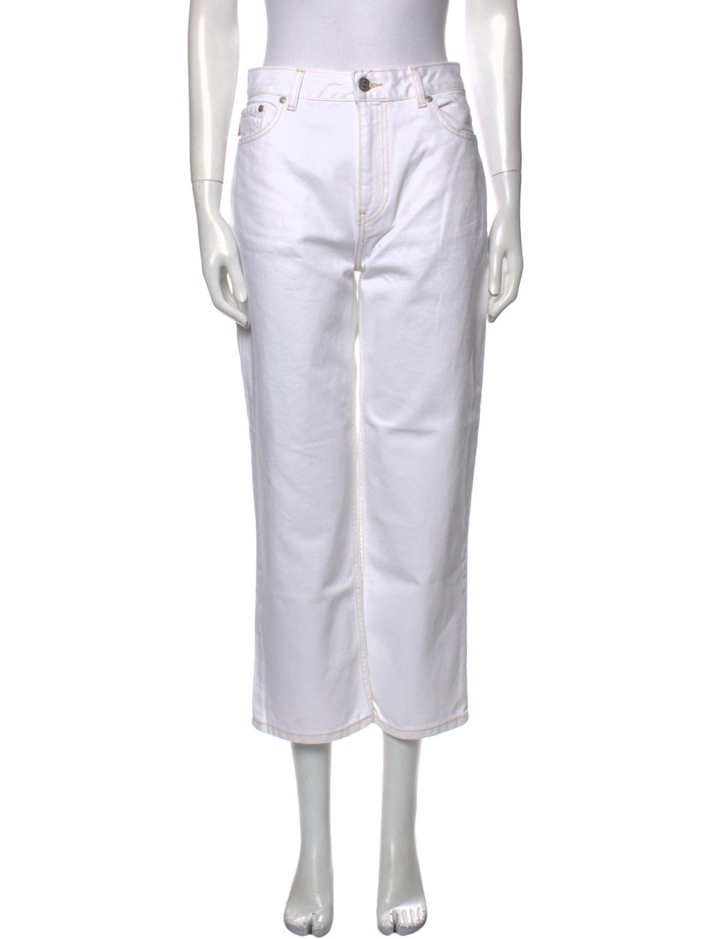 Ganni High-Rise Straight Leg Jeans - image 1
