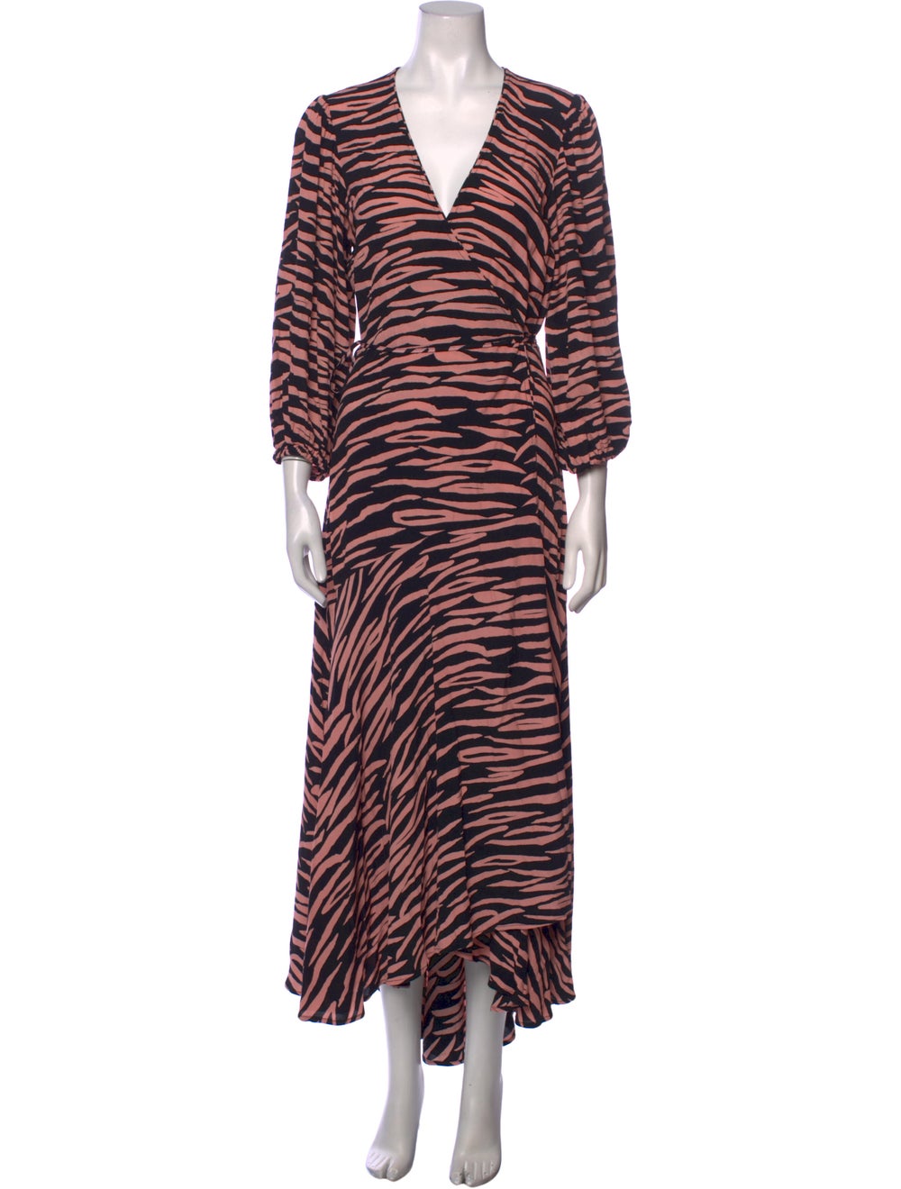Ganni Animal Print Long Dress - image 1