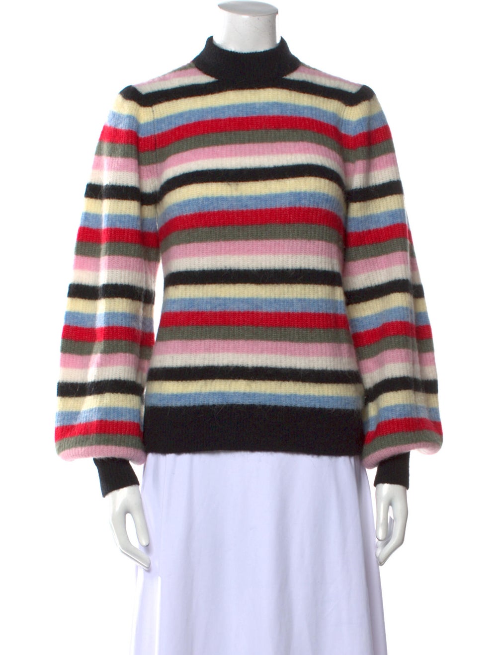 Ganni Striped Turtleneck Sweater - image 1