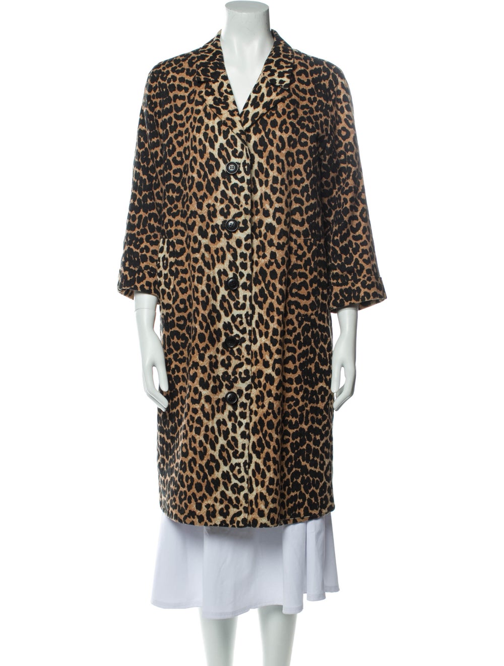 Ganni Animal Print Coat - image 1