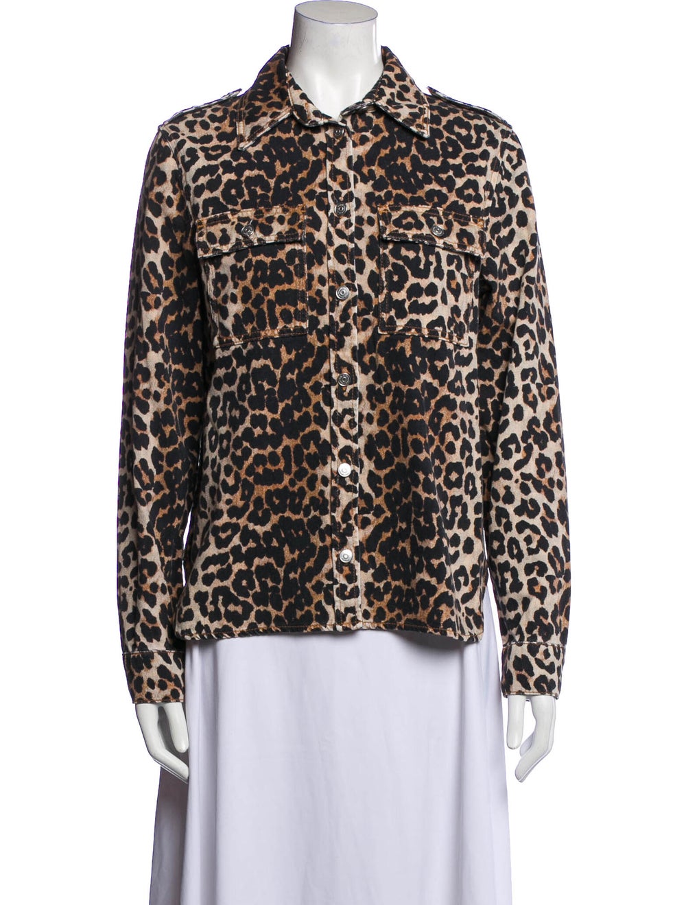 Ganni Animal Print Jacket - image 1