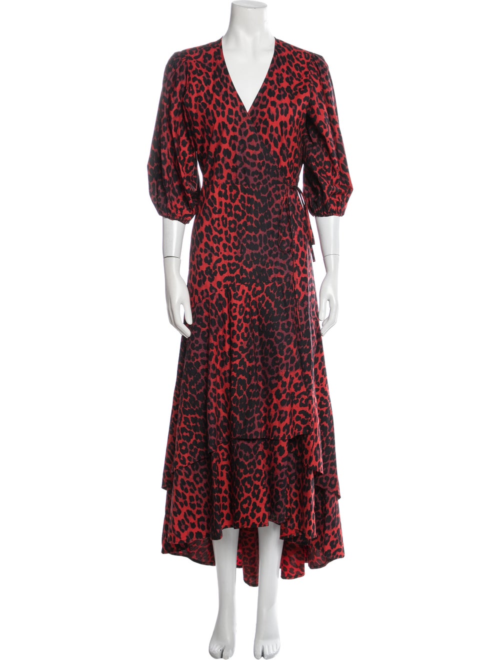 Ganni Animal Print Long Dress - image 1