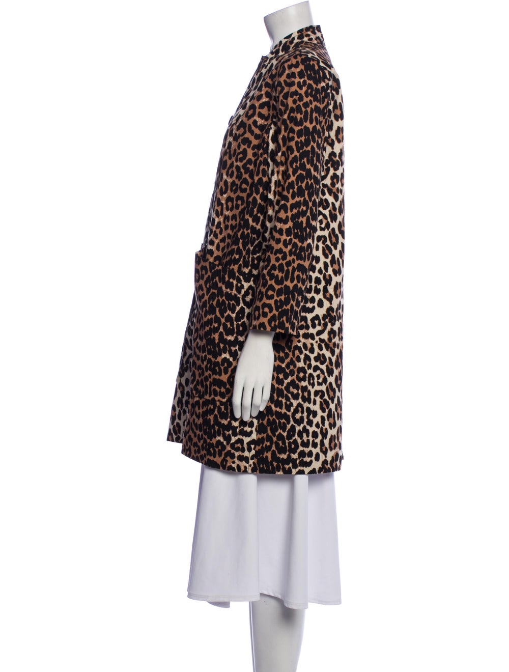 Ganni Animal Print Faux Fur Coat - image 2