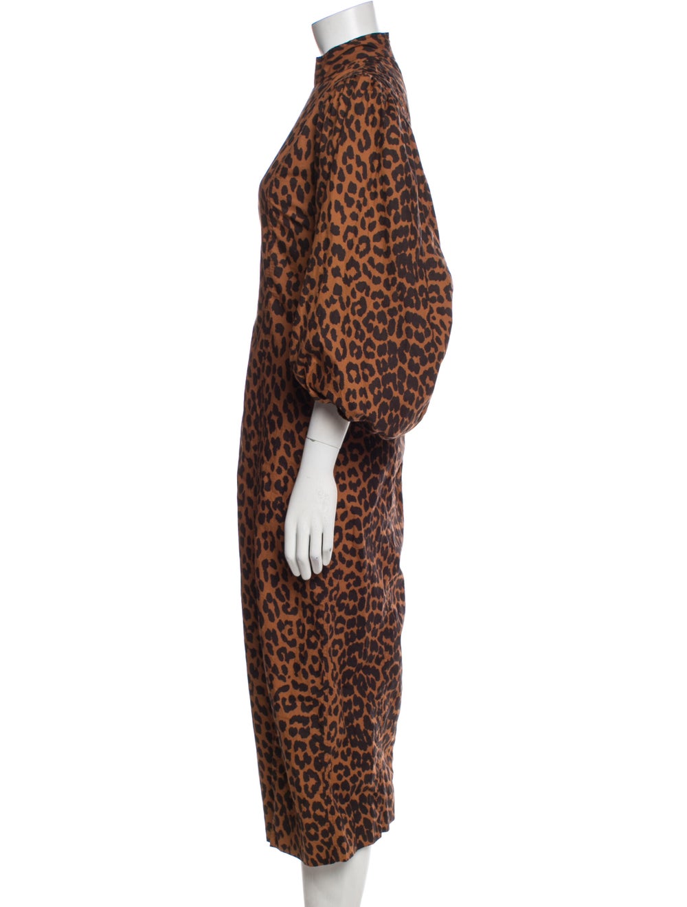 Ganni Animal Print Long Dress - image 2
