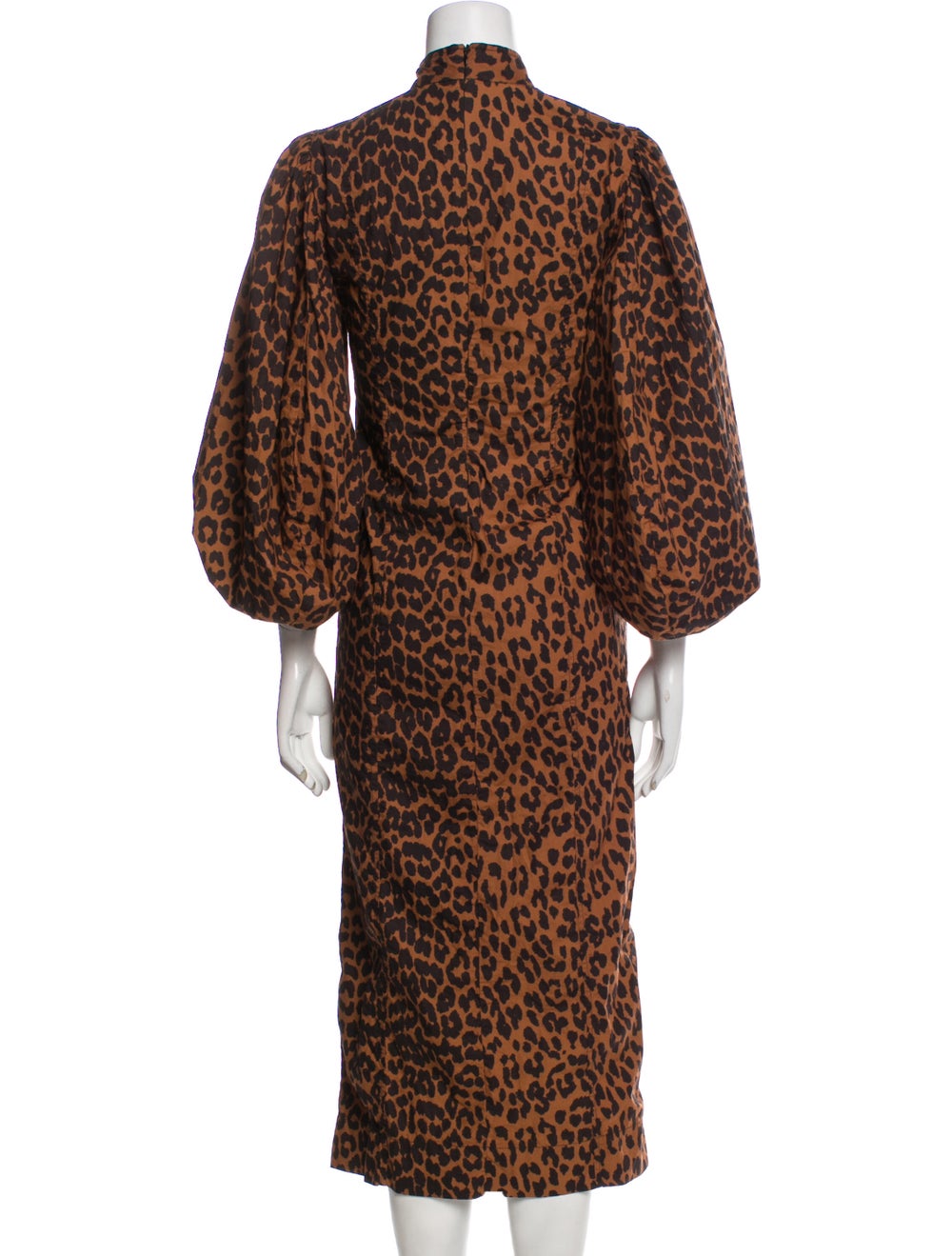 Ganni Animal Print Long Dress - image 3