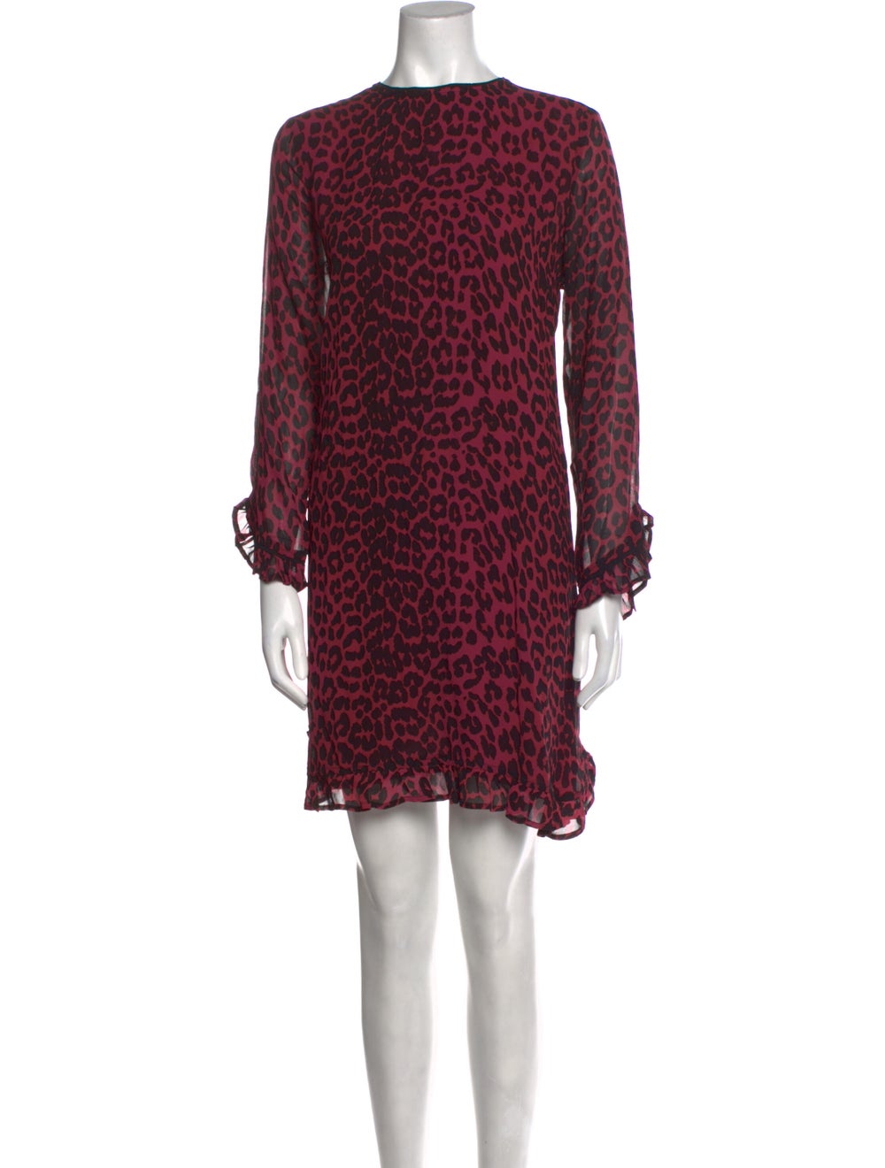 Ganni Animal Print Mini Dress - image 1