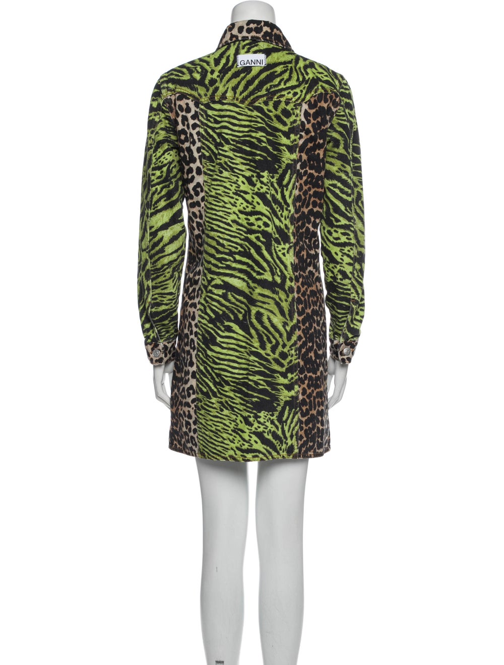 Ganni Animal Print Mini Dress - image 3