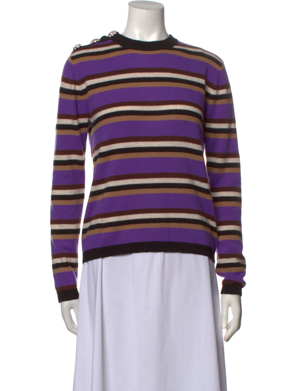 Ganni Cashmere Striped Sweater - image 1