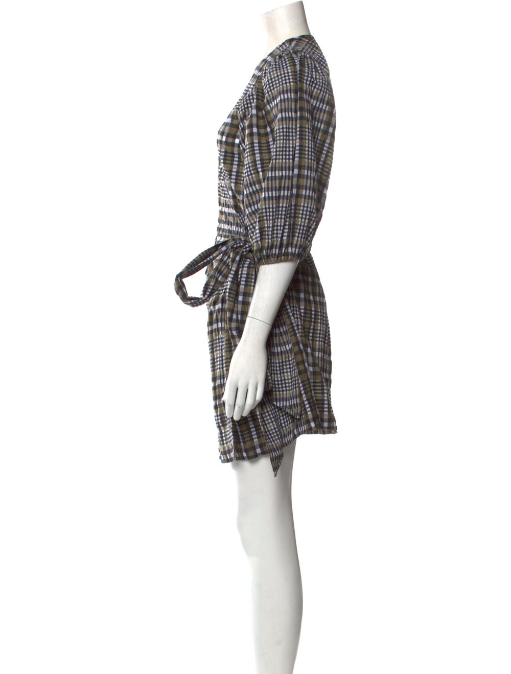 Ganni Plaid Print Mini Dress - image 2