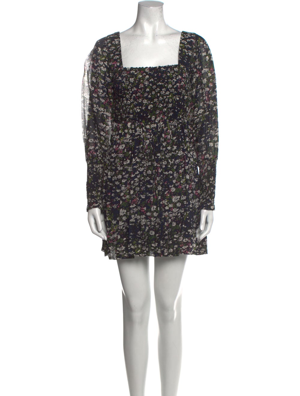 Ganni Floral Print Mini Dress - image 1
