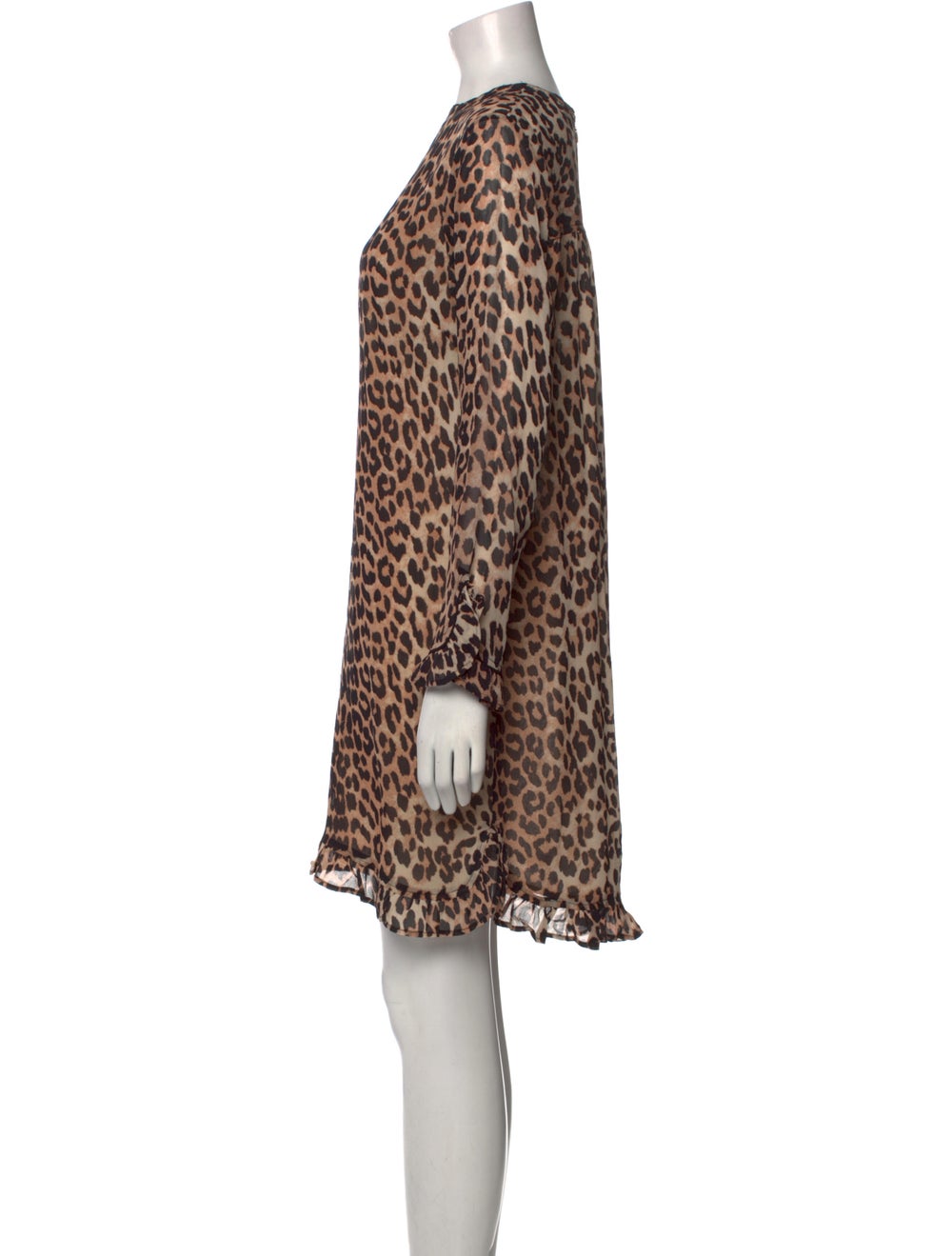 Ganni Animal Print Mini Dress - image 2