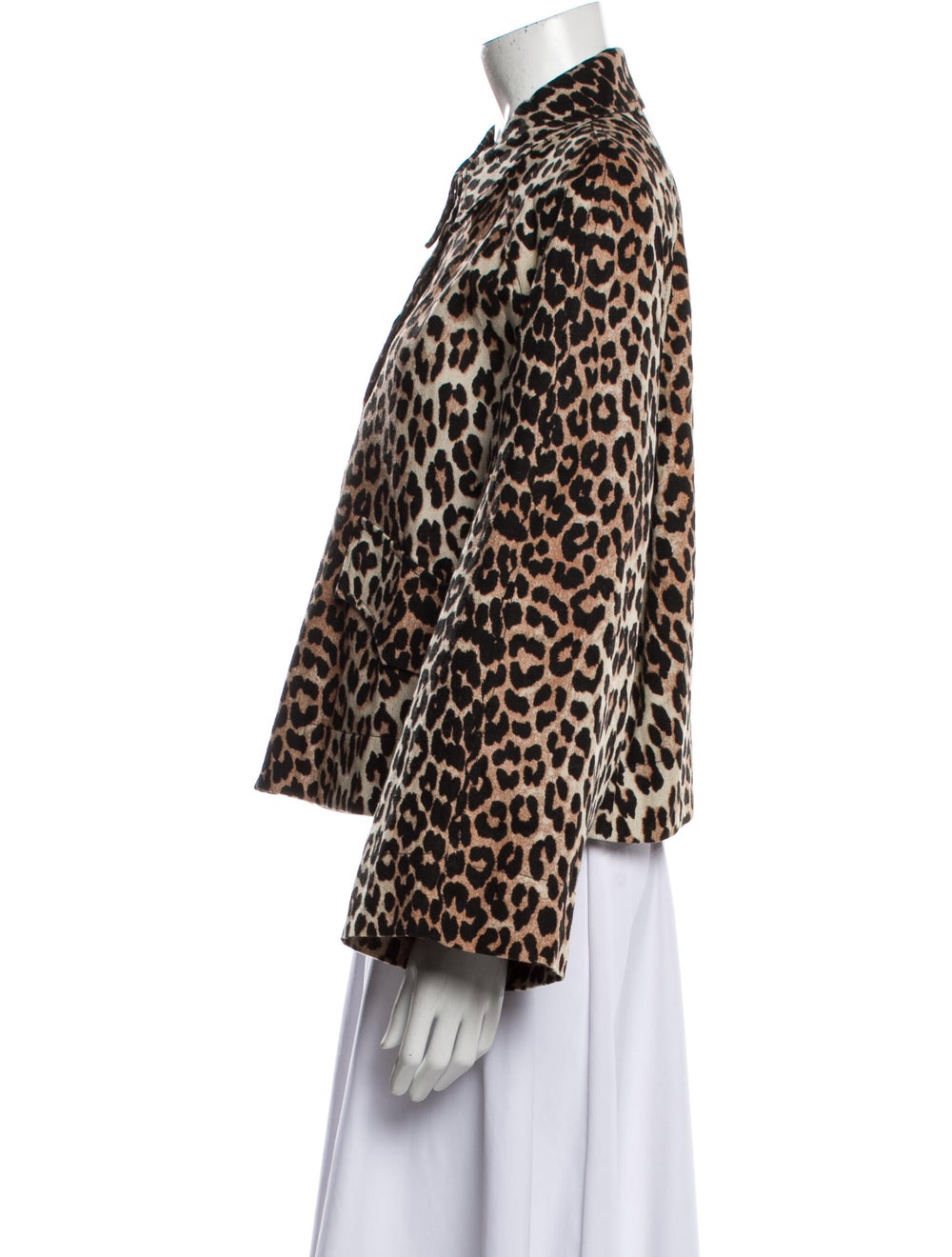 Ganni Animal Print Faux Fur Jacket - image 2