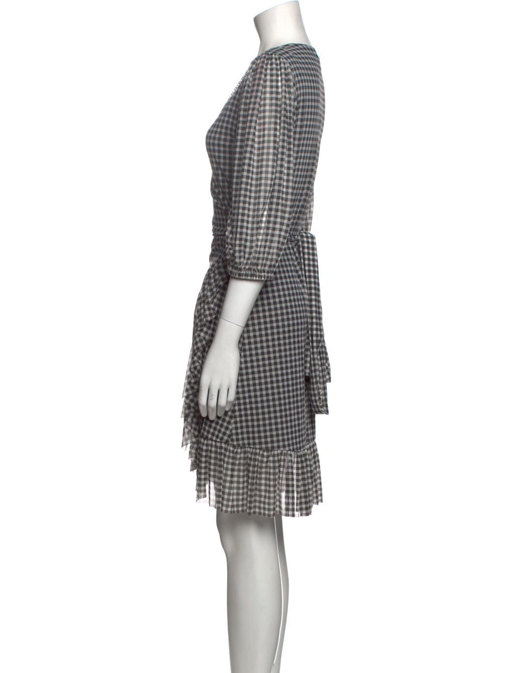 Ganni Plaid Print Mini Dress - image 2