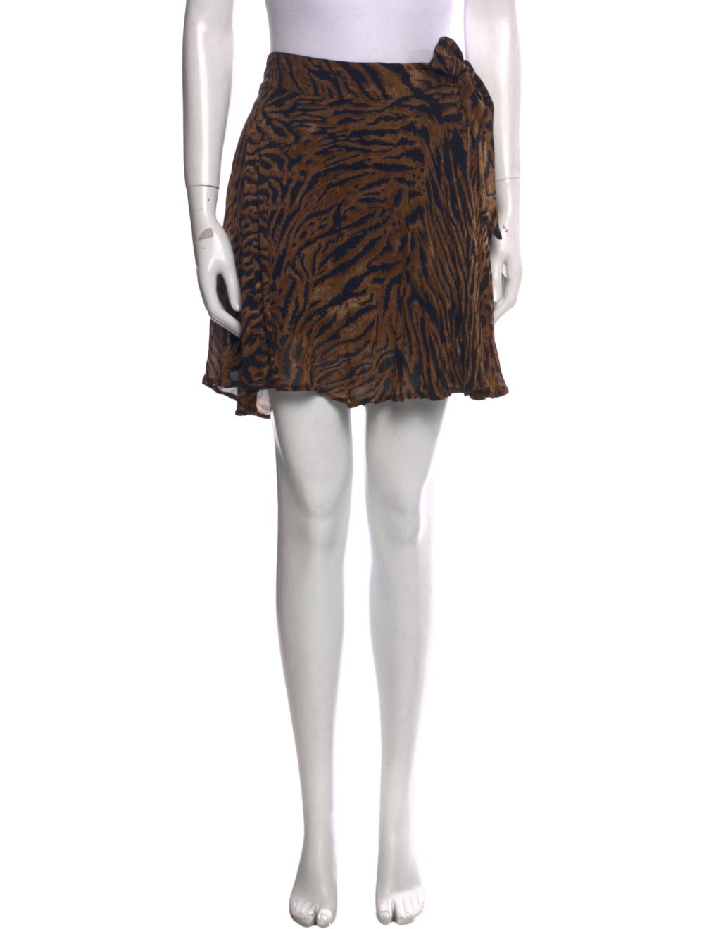 Ganni Animal Print Mini Skirt - image 1