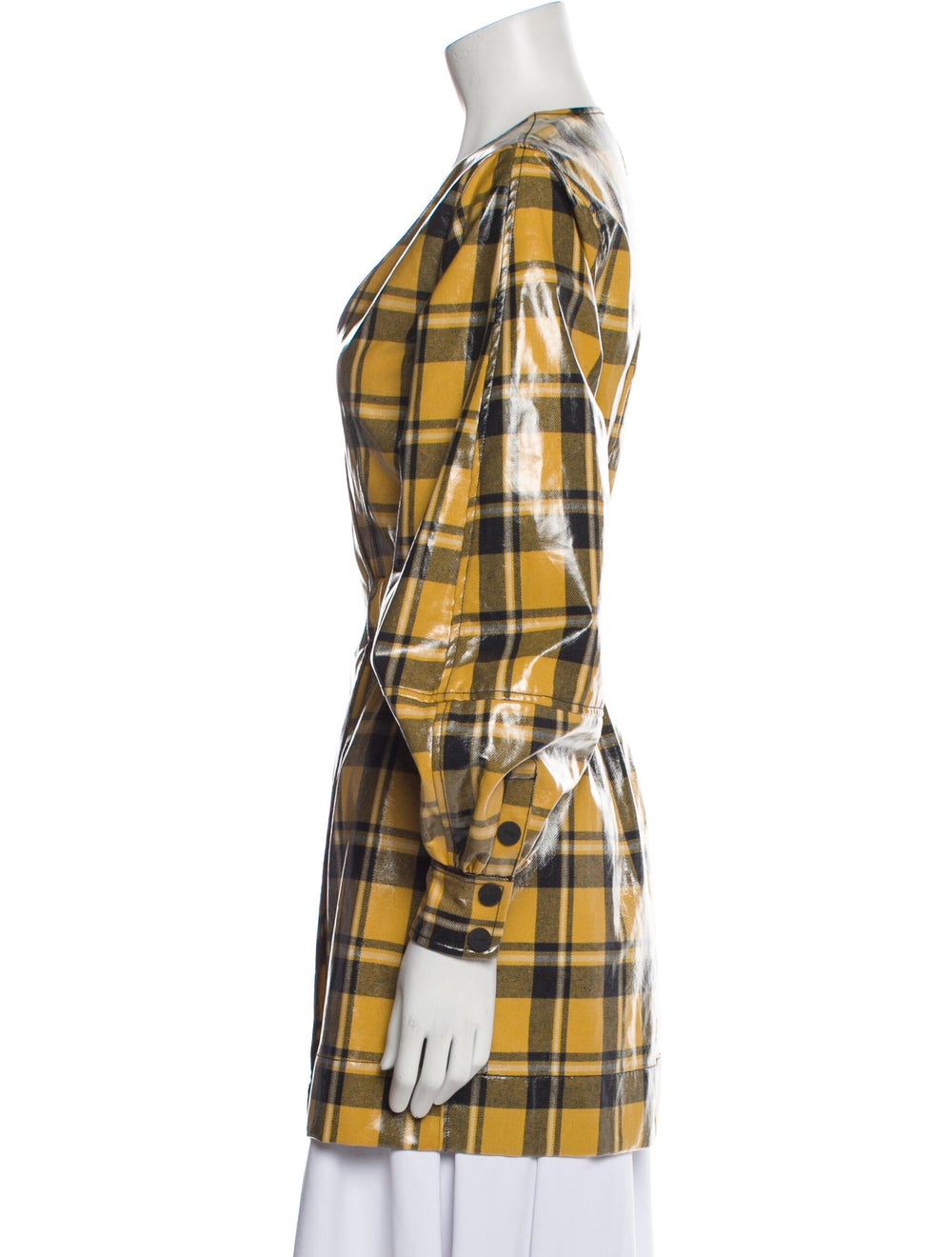 Ganni Plaid Print Coat - image 2