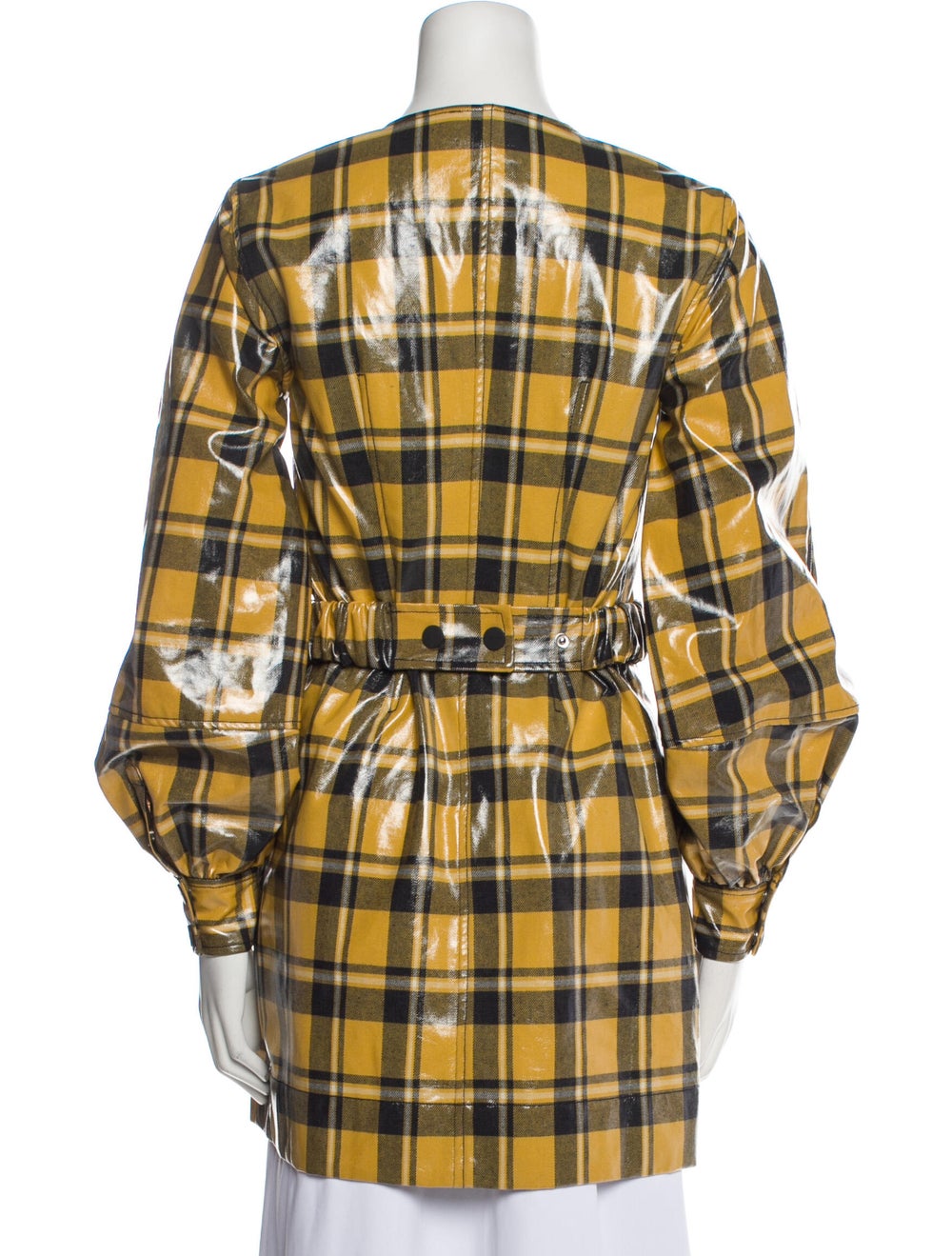 Ganni Plaid Print Coat - image 3