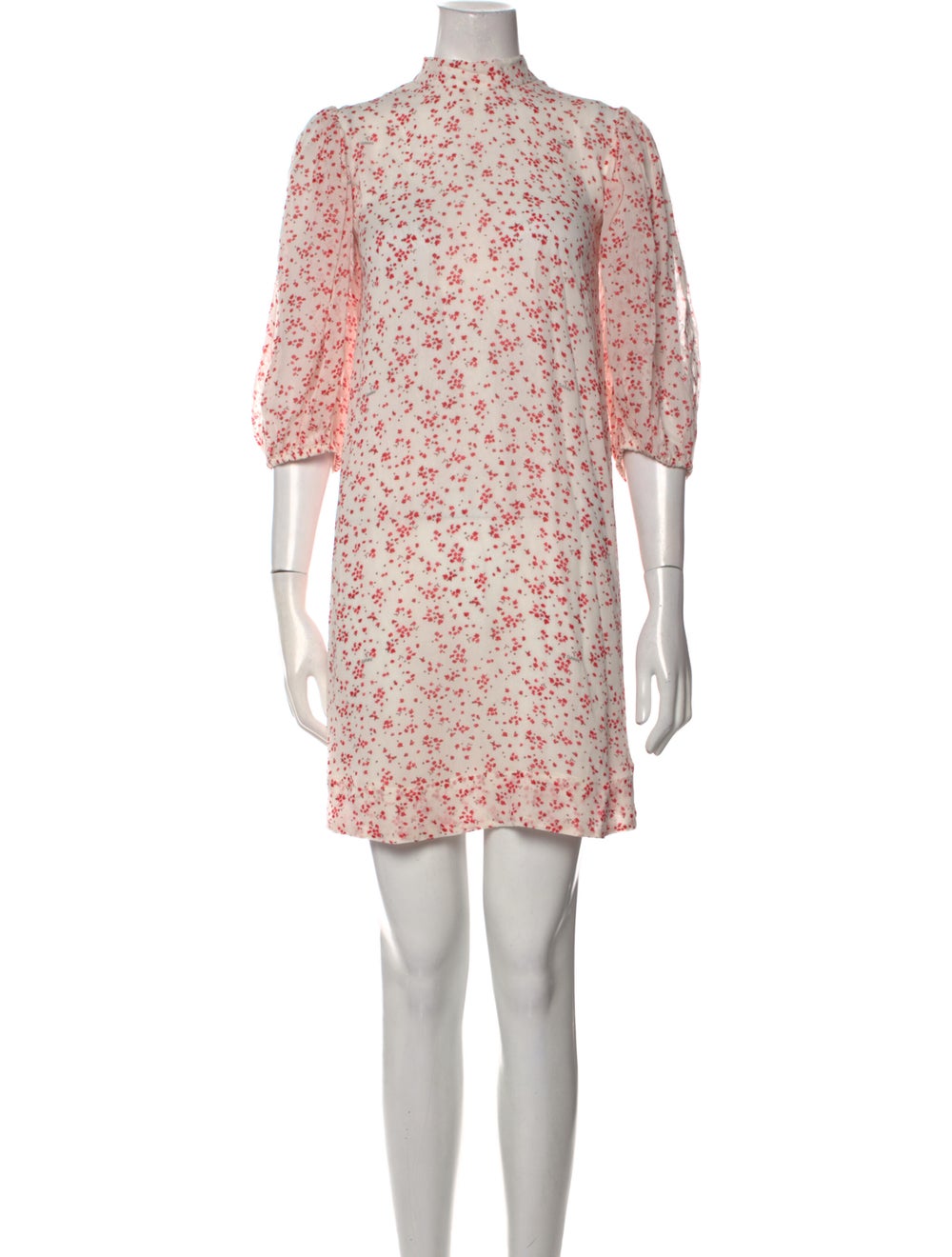 Ganni Floral Print Mini Dress - image 1