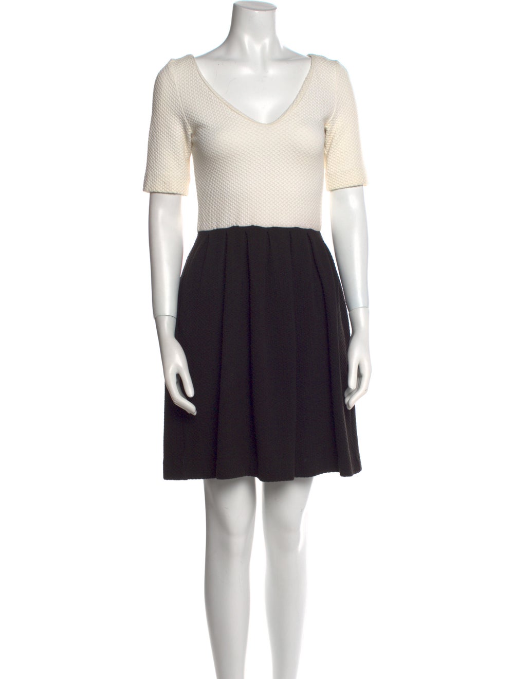 Ganni V-Neck Mini Dress - image 1