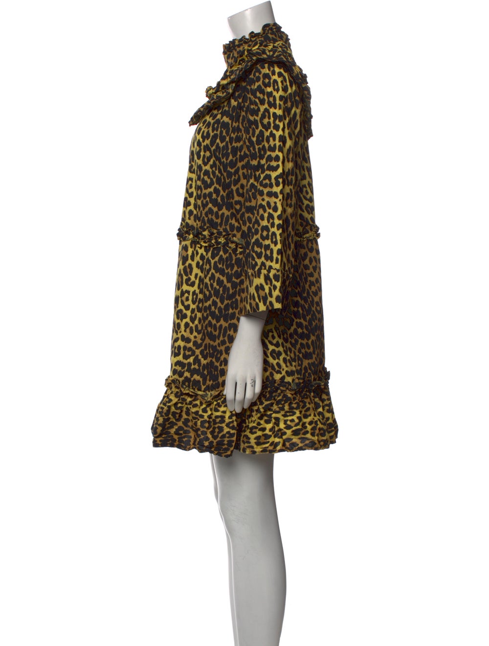 Ganni Animal Print Mini Dress - image 2