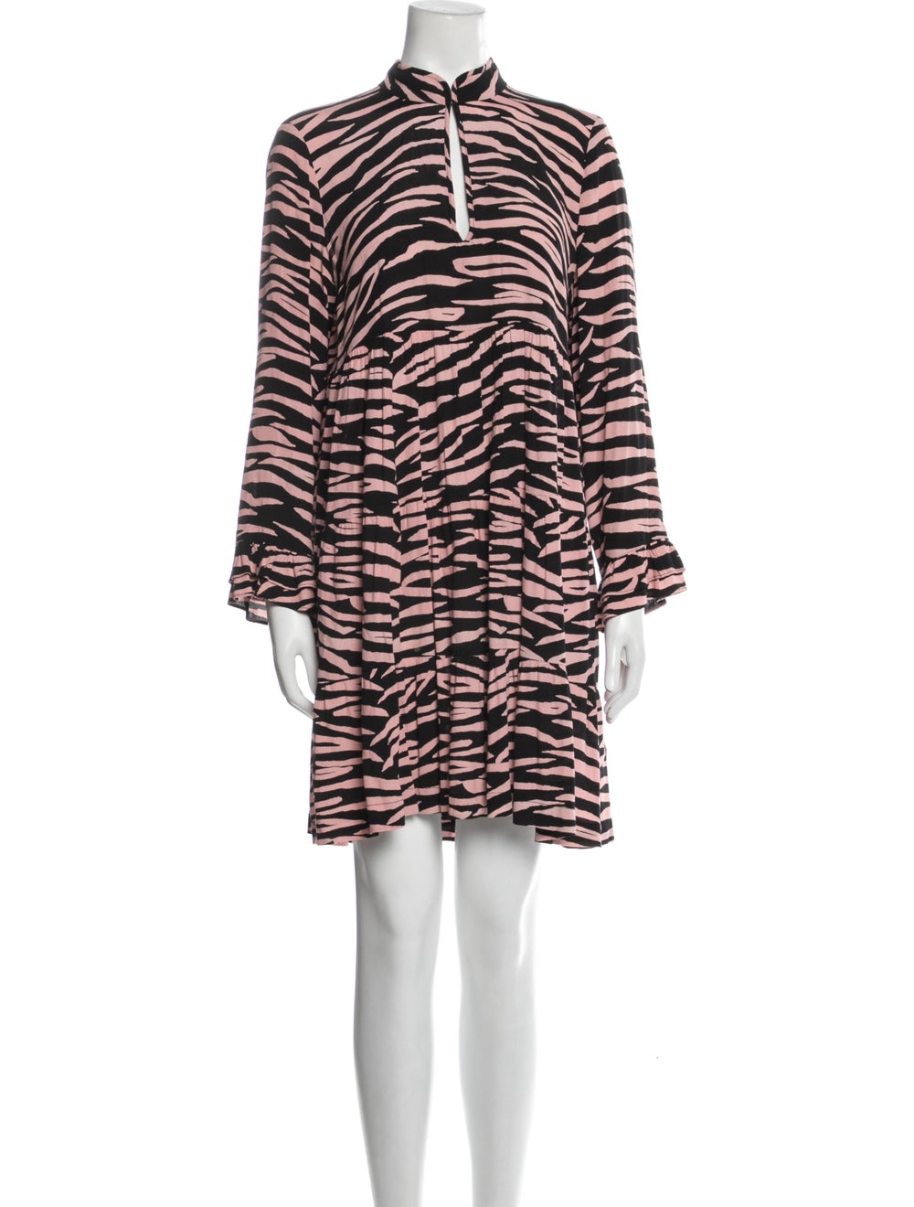 Ganni Animal Print Mini Dress - image 1
