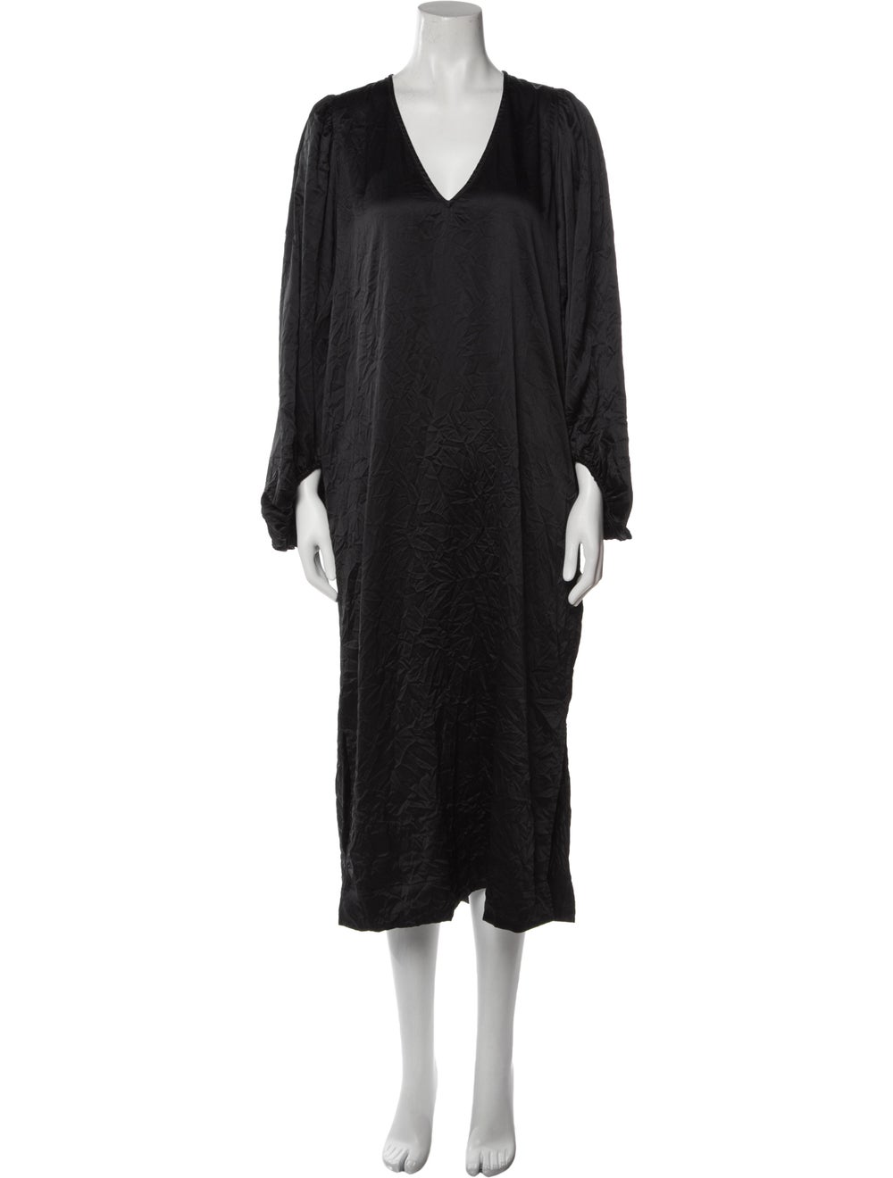 Ganni V-Neck Long Dress - image 1