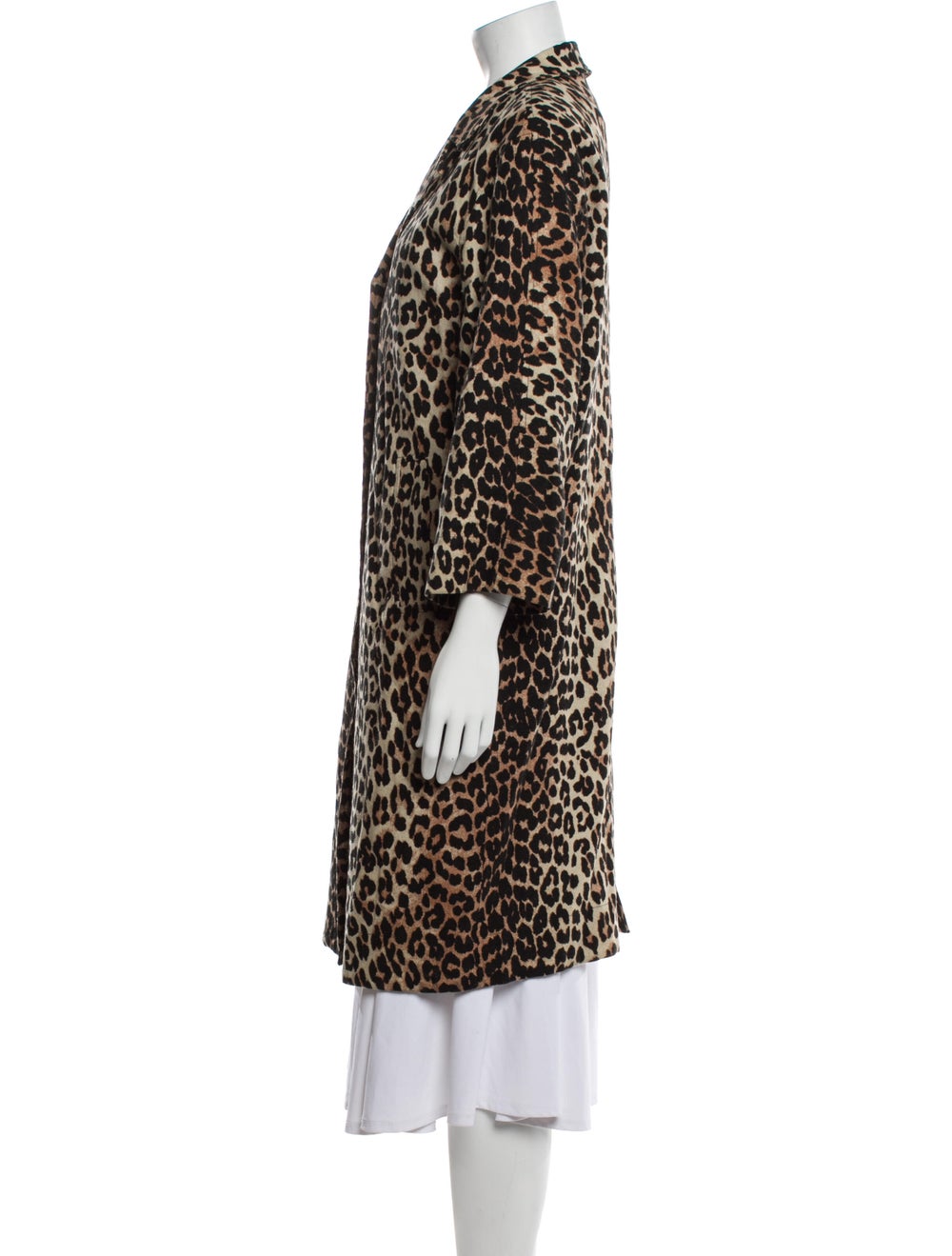 Ganni Animal Print Trench Coat - image 2