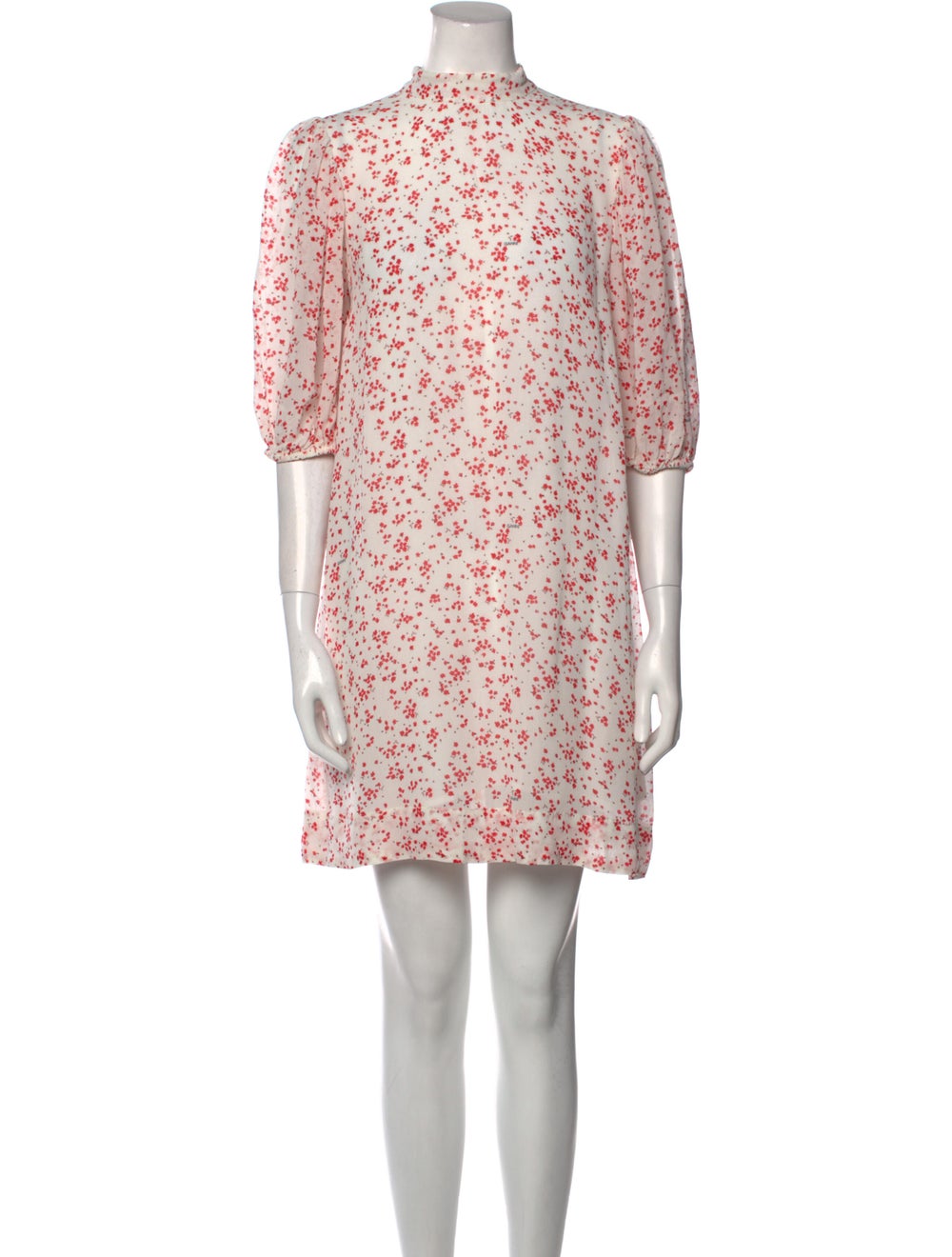 Ganni Floral Print Mini Dress - image 1