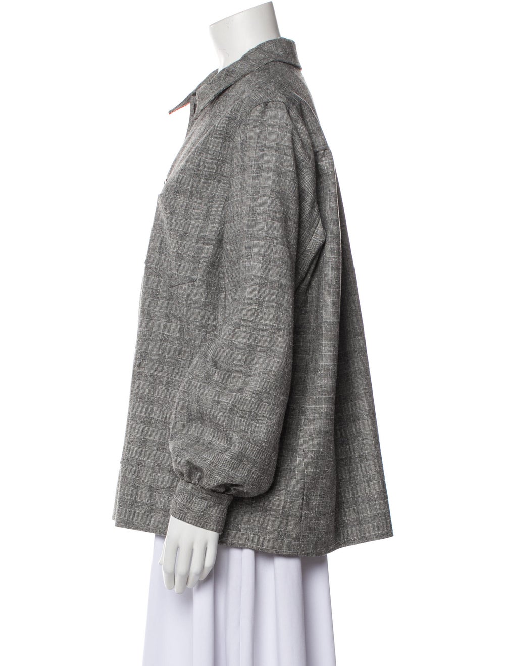 Ganni Plaid Print Jacket - image 2
