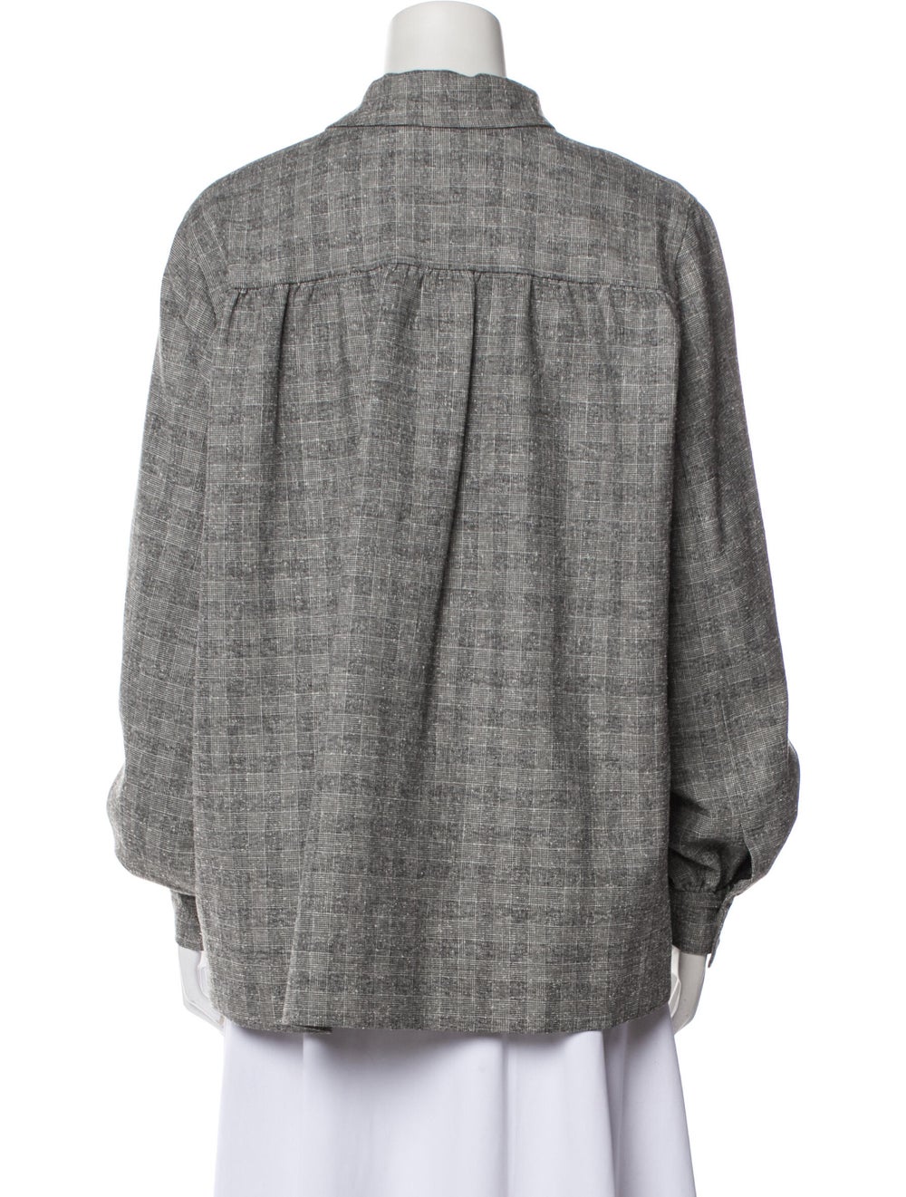 Ganni Plaid Print Jacket - image 3
