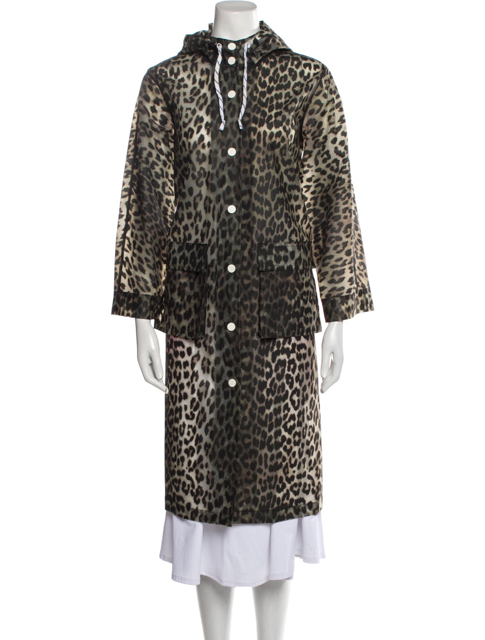 Ganni Animal Print Coat - image 1